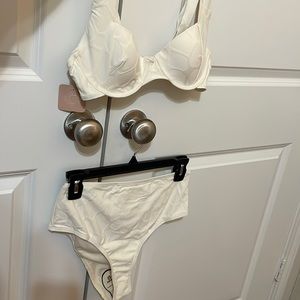 NWT Cream colored High-waisted Bikini